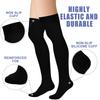 1Pair Over Knee Compression Sock Women & Men Elastic Thigh High Stockings For Running, Cycling, Athletic, Travel, Nursing