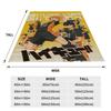 Haikyuu Volleyball Manga Strickdecken Anime Flanell Überwurfdecke Sommer Klimaanlage Tragbar Weich Warm Tagesdecke,