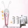 Rechargeable Facial Hair Removal Threading Device with Tweezers