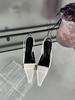 fashion Pointed Toe Women Sandals 2024 New Arrivals Fashion Outside Back Strap Thin High Heels 2024 New Arrivals Party Pumps Black White