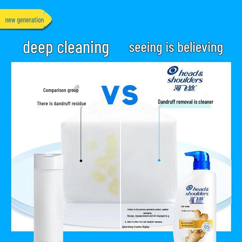 Head & Shoulders Anti-Dandruff & Anti-Breakage Shampoo (2 X 650g)