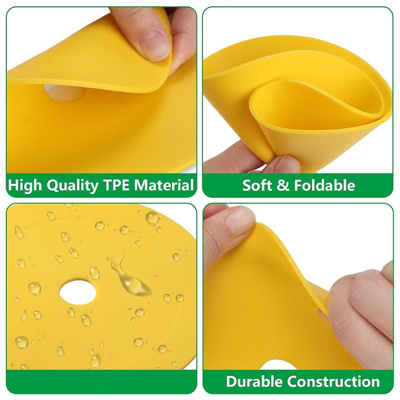 5Pcs 15Cm Tpr Soccer Goal Target Training Discs Adjustable Flat Spot Markers To Improve Football Shooting Accuracy For Practice