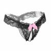 Sexy Women'S Thong Lace Underwear Women'S Thong Pearl Panties Transparent Triangle Panties
