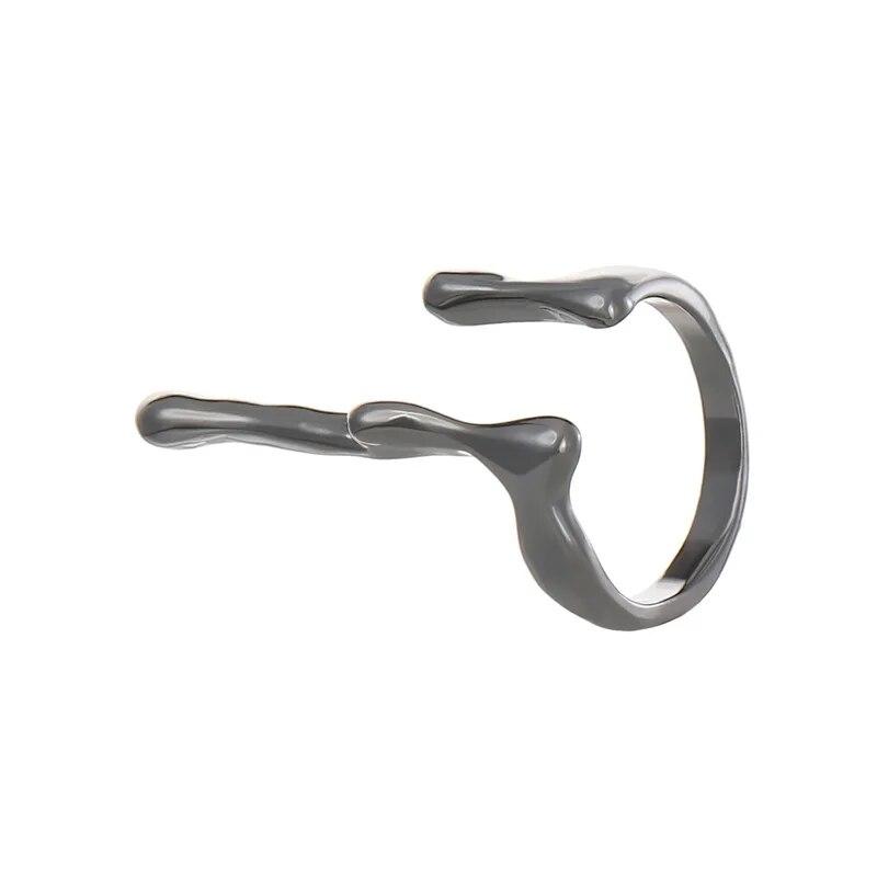 

Простое гладкое металлическое кольцо в форме сердца из нержавеющей стали для женщин и мужчин Y2K, модное кольцо, корейское элегантное ювелирное изделие для вечеринки, подарки для пар