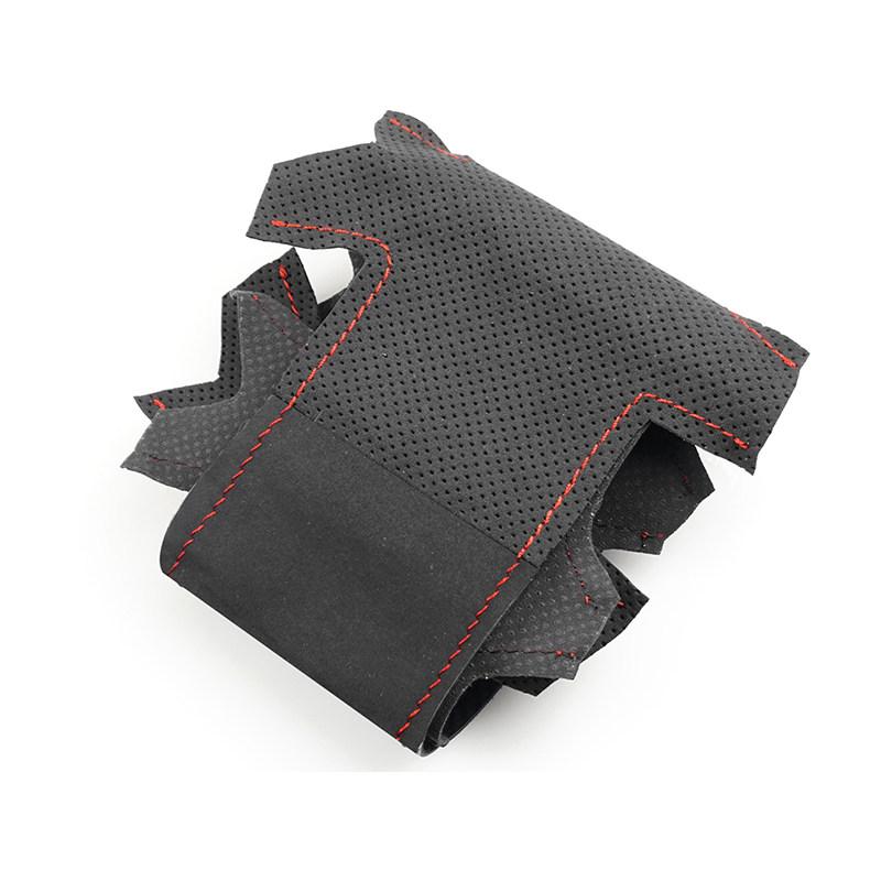 For Mercedes Benz C-Class W203 2001 2002 2003 2004 2005 2006 2007 Car Interior Steering Wheel Cover Suede Perforate Leather Trim