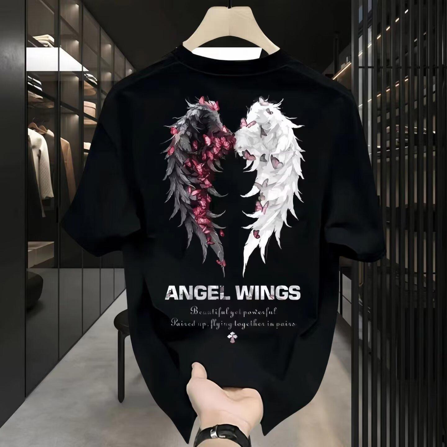 

2025 new hot style casual highend mens shortsleeved Tshirt 2025 summer 100 cotton Tshirt trendy brand allmatch top S