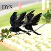 False Crow Artificial Feathered Realistic Handmade Standing/Flying Foam Home Garden Decoration Simulation Bird Mini Halloween Ornament Tree