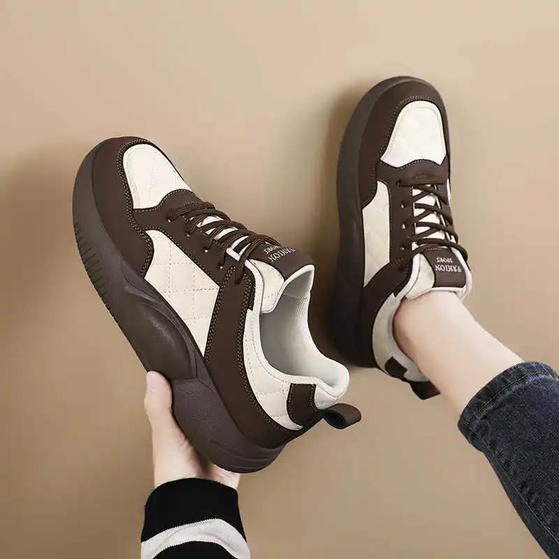 Fashion Parkside Autumn College Student Oxford Heels 43 Women Shoes Low Heel Sneakers Sports Pas Cher Teniss Lowest Price Training