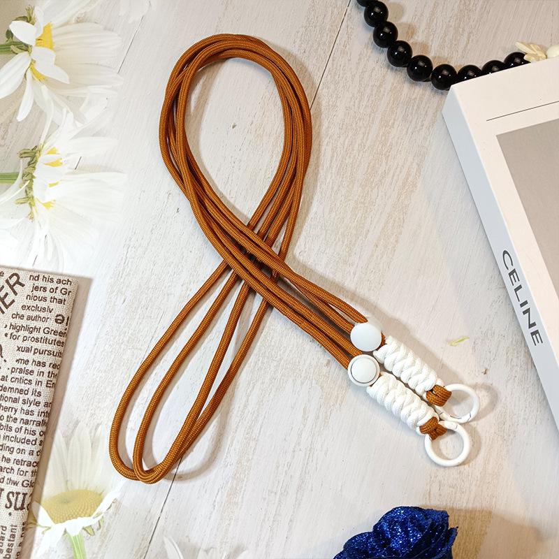 

Регулируемый плетеный кроссбоди шнурок для телефона с защитой от потери, с задним зажимом и ремешком для лыжной перчатки