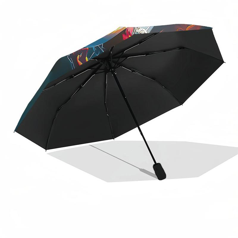 1pc Michael Jackson Automatic Folding Umbrella, Portable Collapsible Design, Casual Outdoor Accessory L1202019