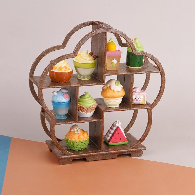 Good-Looking Chinese Retro Simulation Plum Blossom Bogu Frame Doll House Children'S Play House Toy Shooting Model Small Ornament