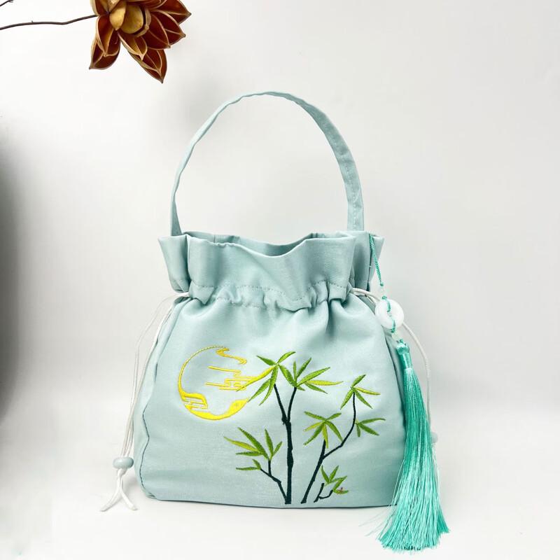 REWELL Embroidered Hanfu Style Crossbody Bag with Tassel