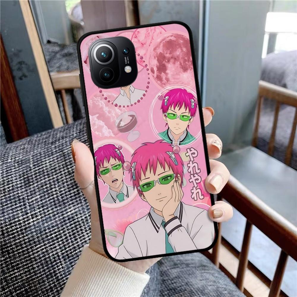 Saiki Kusuo No Psi Nan Phone Case For Xiaomi Mi 5X 8 9 10 11 12 Lite Pro 10T PocoX3pro PocoM3 Note 10 Pro Lite