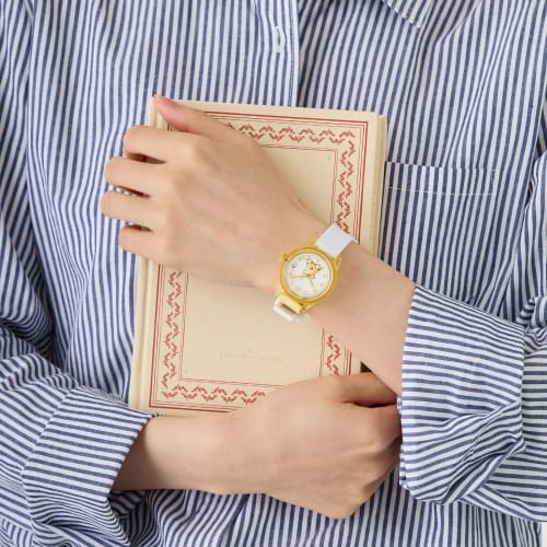 Citizen Q&Q Smile Solar Disney Collection Winnie the Pooh Watch, Solar-Powered, Analog, 10 ATM Water Resistant, Urethane Strap, R03A-514VK, Women's, W