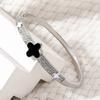 European and American Enamel Four-leaf Flower Bracelet for Women, Light Luxury, Versatile Hand Jewelry