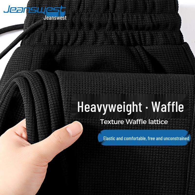 

Jeanswest Men s Waffle Knit Tapered Casual Track Pants 3XL