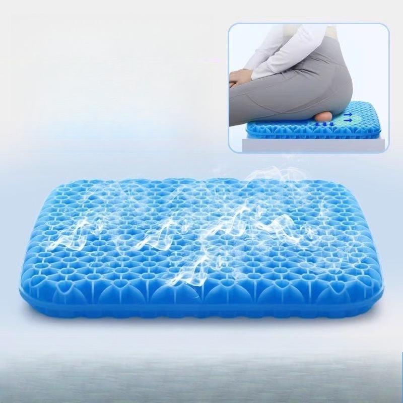 Seat Cushion - Cool Honeycomb Gel for Summer - Car Seat Cushion - Soft Cooling Thick Cushion for Home Office