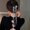 1PC New Chinese Step Hairpin Metal Butterfly Tassel Advanced Sense U-shaped Disc Hairpin Antique Hairpin Hair Accessories