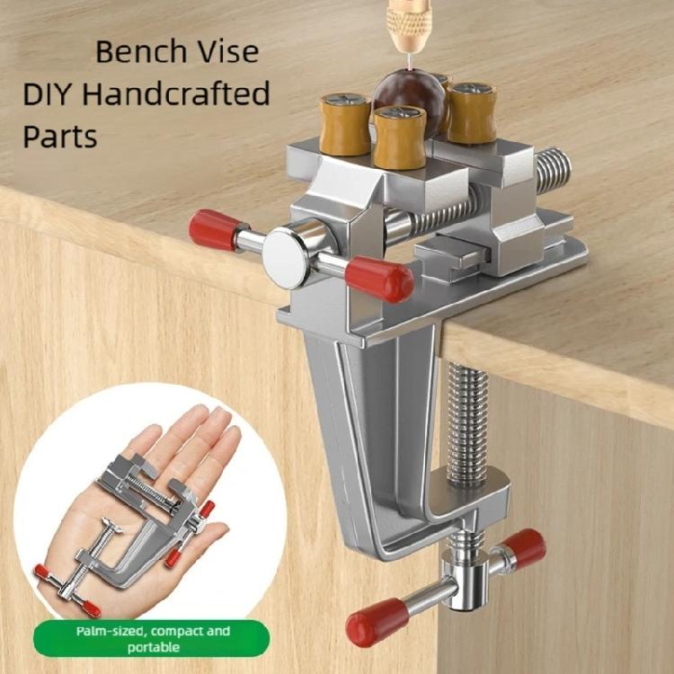 Mini Workbench Vise Portable Aluminum Miniature Small Jewelers Hobby Clamp Table Rotatable Lock Clamp Repair Tool