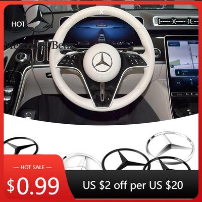 Hot Car Sticker Car Steering Wheel Badge Replacement Sticker for Mercedes Benz AMG A B R G Class GLK GLA CLA GLB GLC E200 V177 W