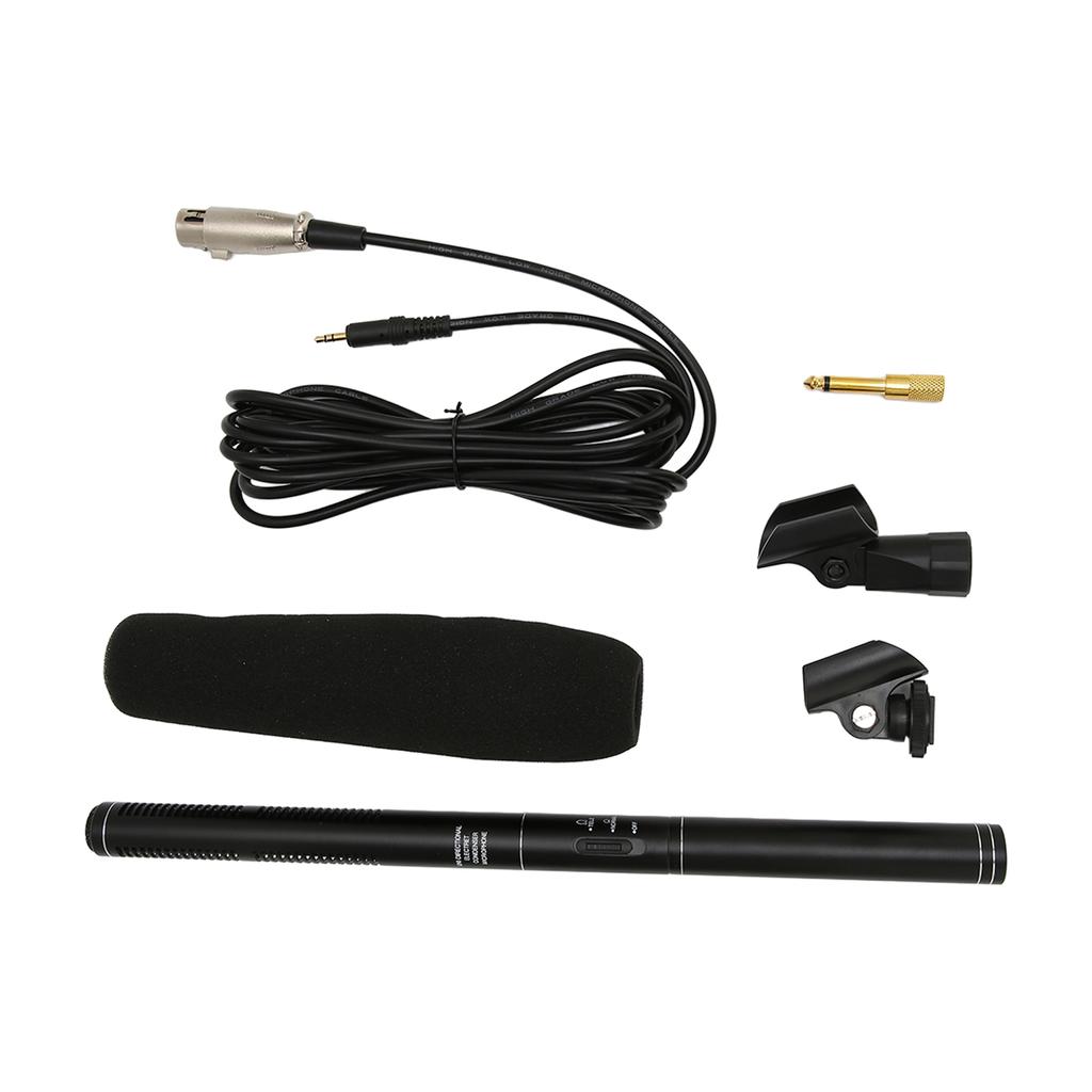 Wired Interview Microphone Aluminium Alloy Professional Noise Reduction Handheld Report Microphone