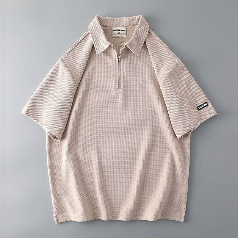 Trendy Men's Short Sleeve Korean Style Fashion T-shirt Polo Shirt