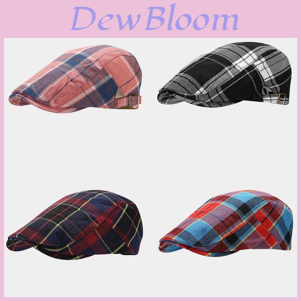 Classic Plaid Beret Hat For Women Men With Sun Protection Cotton Spring Summer Fashion Accessory