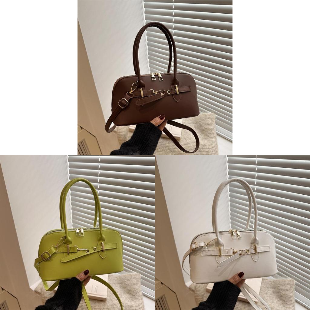 Vintage Style Shoulder Bag For Women With Padded Polyester Interior And Crossbody Strap For Casual Outings