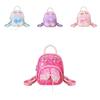Kids Girls Pu Butterfly Bow Mini Backpack For School And Casual Use