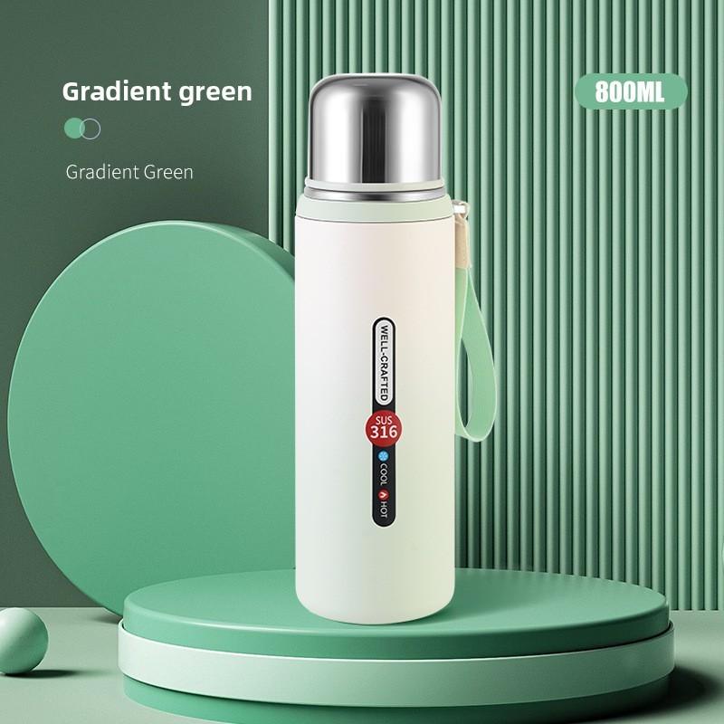 Minimalist Gradient Insulated Mug With Thickened Body For Travel And Gifting
