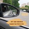 Blind Spot Mirror 2 Pack Heart Shaped Car Side Blindspot Mirrors, Removable Wide Angle Mirrors Adjustabe Frameless Convex Rear View Mirror Funny Car