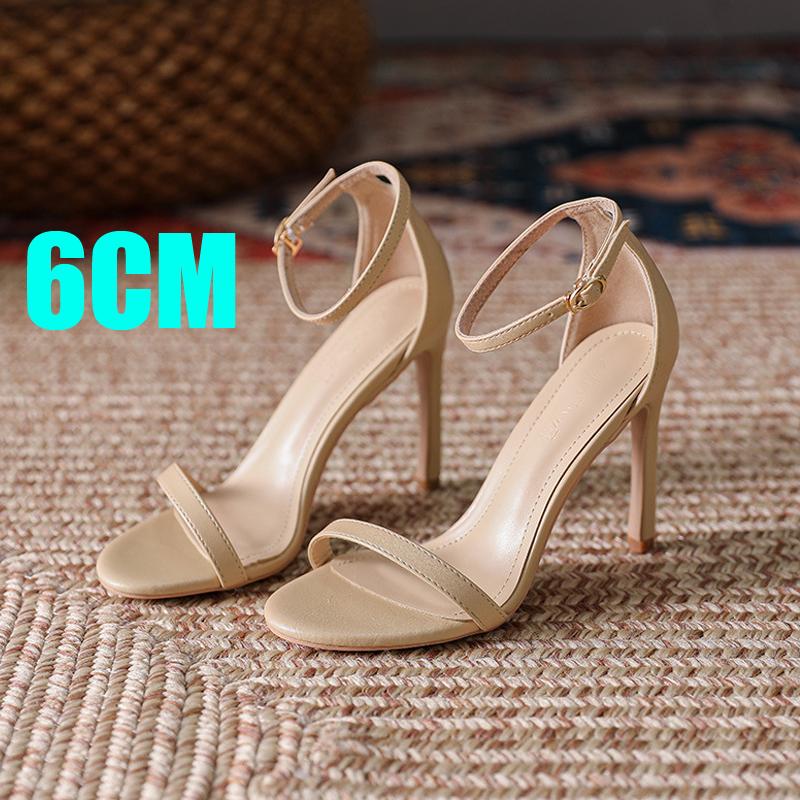 Femei cu vârf deschis la gleznă, cu toc stiletto, rochie, sandale, pantofi eleganti pentru nunta, pantofi cu toc înalt, pantofi sexy, clasici de vară