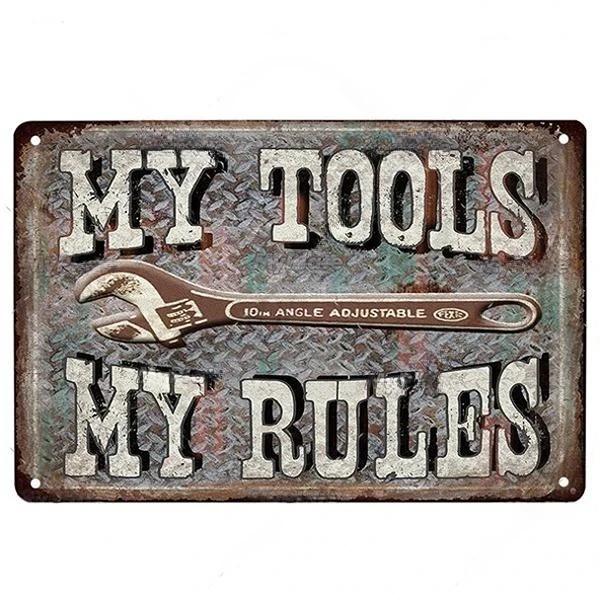 Vintage Dad's Garage Metal Tin Sign Decor Room Decoration Metal Plaque Garage Club Man Cave Bar Sign Poster Home Wall Decor