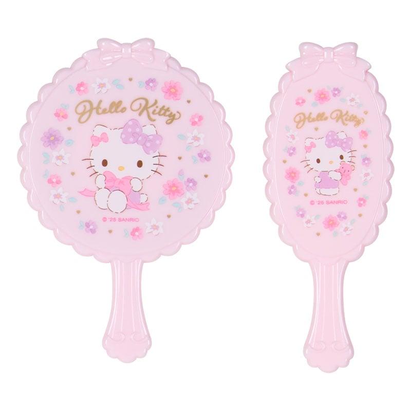 Sanrio Hello Kitty Mirror & Brush Set Japan NEW