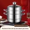 Si Gang Timing 3-Tier Stainless Steel Steamer & Multipurpose Pot