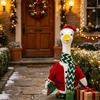 23 Zoll Veranda Gänse Weihnachtskostüm Set, Polyester Outfit Dekoration für Eingangsbereich, Innenbereich und Veranda Y5GB