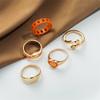 Bohemian Y2K Cute Heart Hug Rings Set for Women New Trendy Colorful Love Finger Rings 2023 Boho Fashion  Jewelry