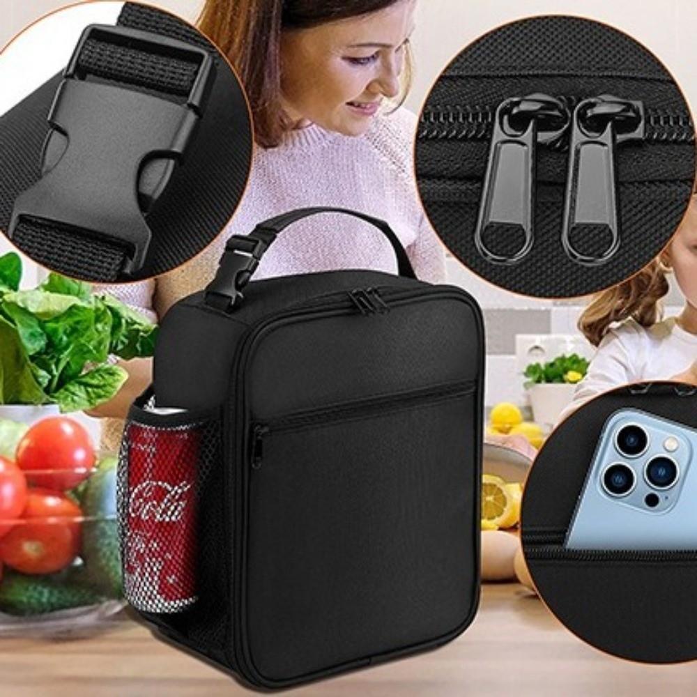 Waterproof Insulated Lunch Box Oxford Cloth Portable Cooler Tote Thermal Lunch Bag  Office Lunch