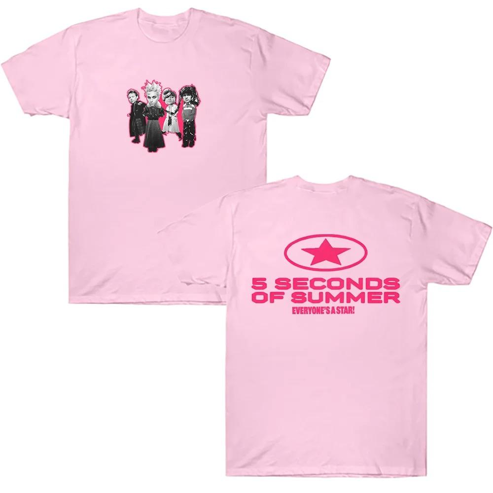 5SO EVERYONE'S A STAR! Band T-Shirt 5 Seconds of Summer Top Men Women Clothes Retro Harajuku High Quality Clothes Cotton T Shirt