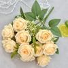 Rose Flower Artificial Wedding Hotel Restaurant Room Decoration Desktop Ornament