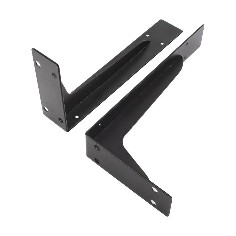 2 Pieces Heavy Duty Mantel Brackets, Large Metal Shelf, Wall Mounted Floating Triangle Hand Welded Countertop Holder, Load 250KG