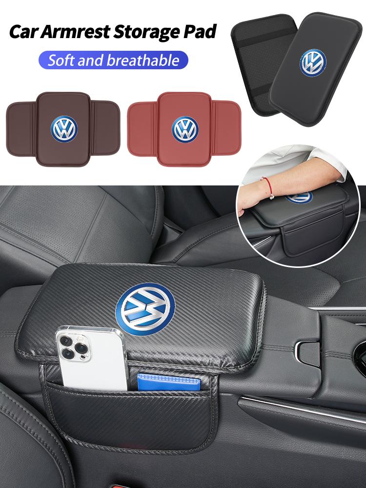 Car Center Console Protector Cover Armrest Box Cushion With Storage Function For VW Scirocco Jetta Beetle Golf Passat Tiguan Ce3