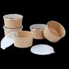 Disposable Kraft Paper Bowls with Lids