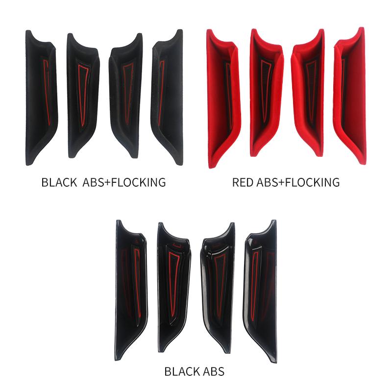 Car Door Armrest Storage Box Stick Shell Flocking For Mini Cooper F56 F55 F57 ABS Phone Wallet Car Storage Slot Car Decoration