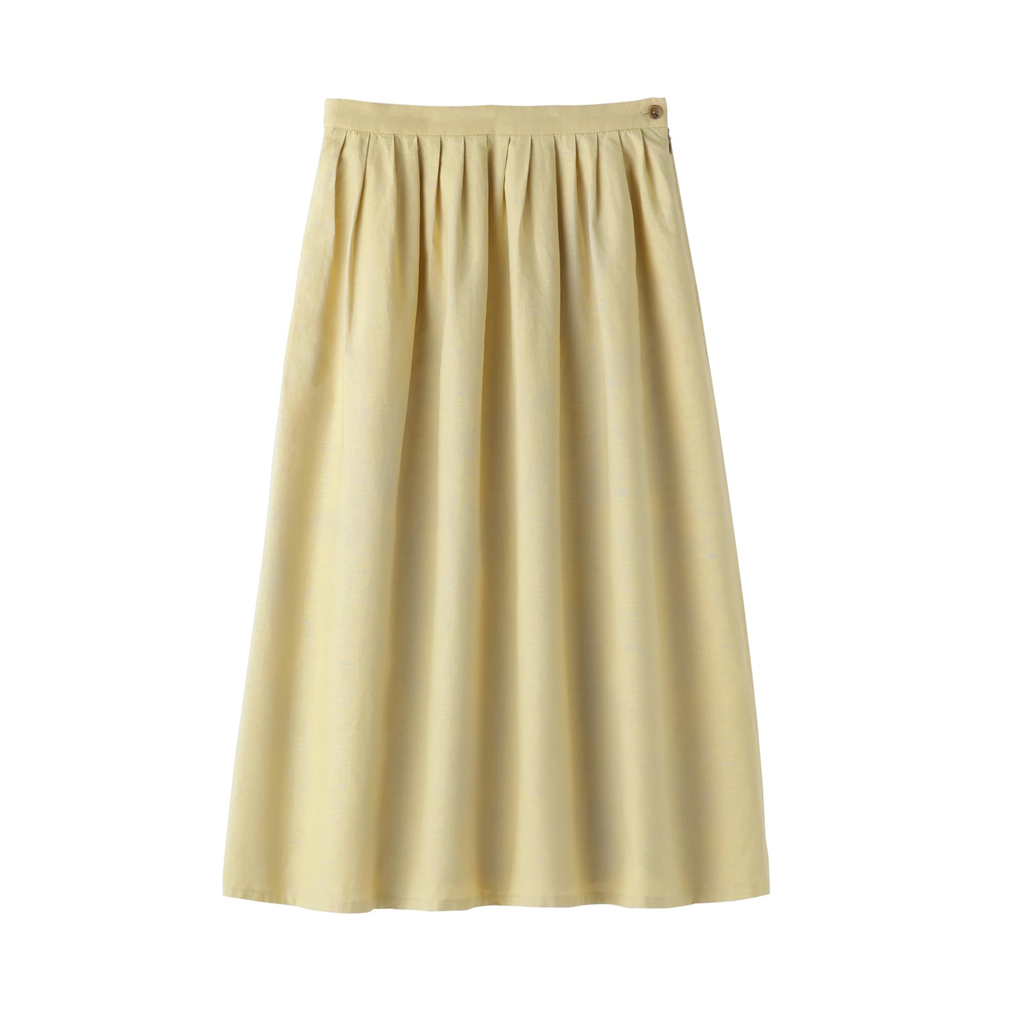 

MUJI Women s Hemp Cotton Easy Long Skirt, BE1VBA5S, Yellow, Size M
