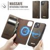 For iPhone 14 Case CASEME C49 Compatible with MagSafe RFID Blocking Detachable Wallet Leather Phone Cover