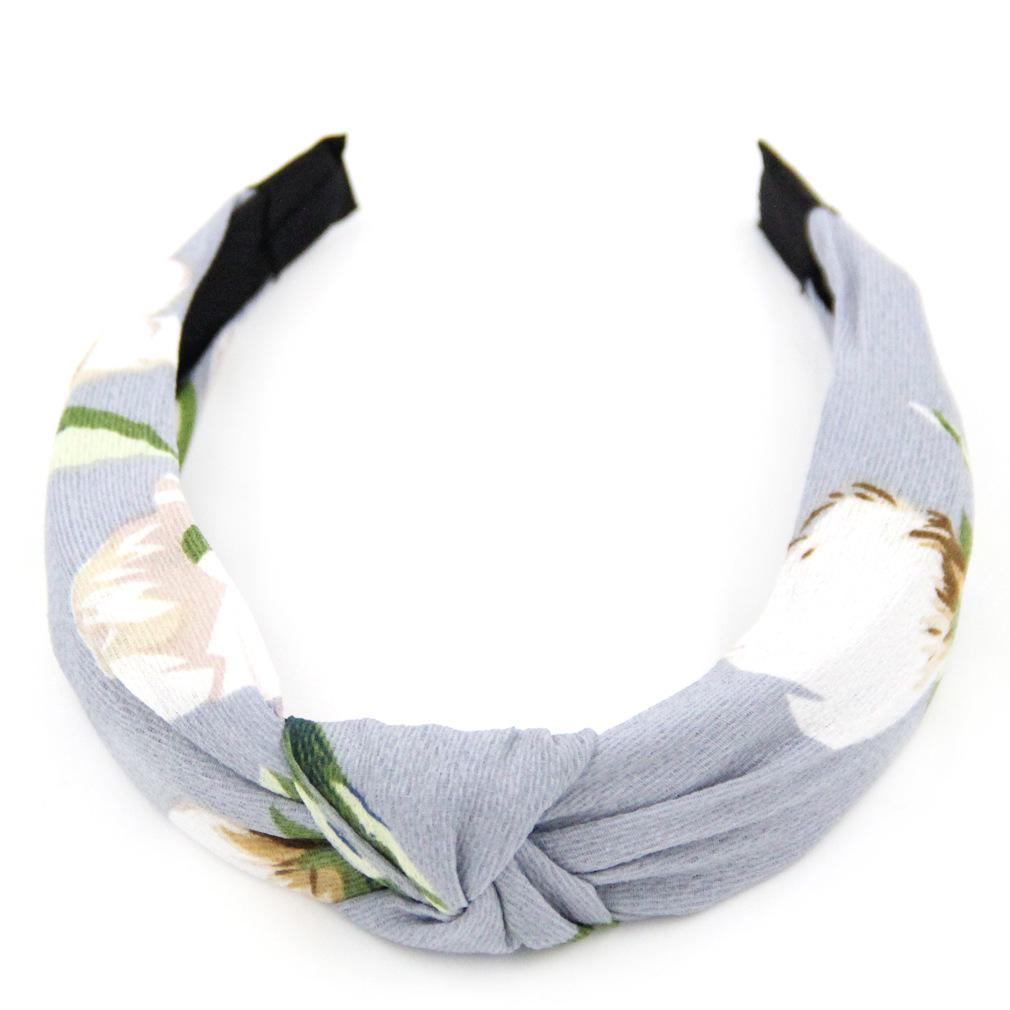 Women's Fashion Cross Knot Printed Headband Hair Accessory