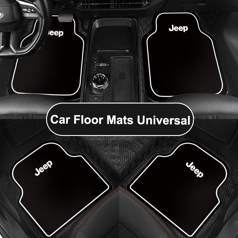 New Car Floor Mat Front & Rear Automotive Carpet Cover Floor Mats For Jeep Renegade Wrangler Grand Compass Gladiator Cherokee JL