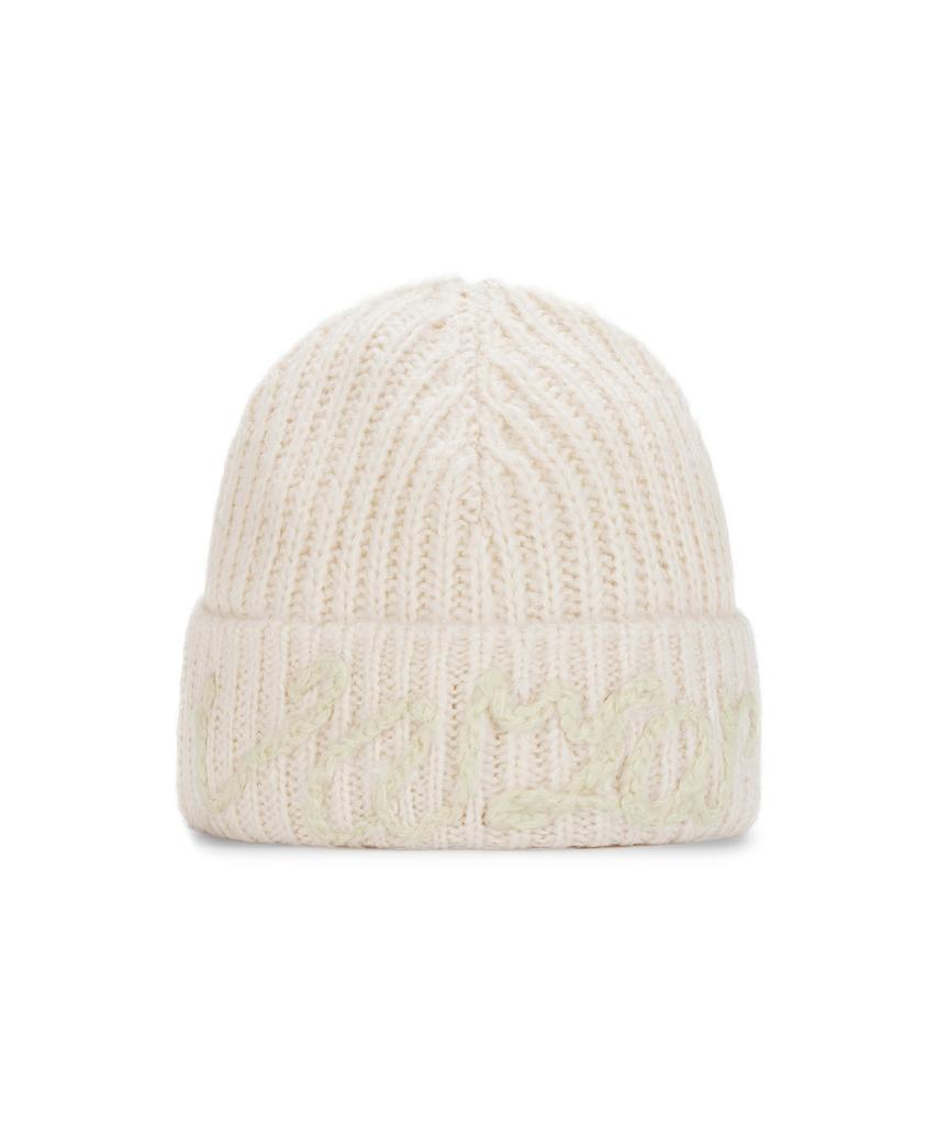 Bajal Handle Logo Beanie Ivory