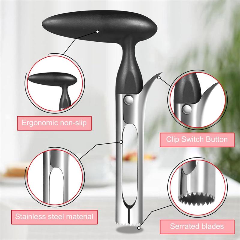 Apple Corer Multi Function Fruit Corer and Pitter Remover Stainless Steel Apple Pears Core Remover Tool Kitchen Vegetable Tools